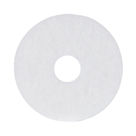 Premiere Pads Polishing Floor Pads, 13", White, PK5 PAD 4013 WHI